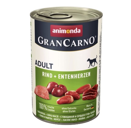 Animonda GranCarno Adult 6 x 400g - Rund + Eendenhart