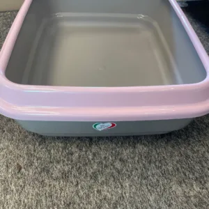 Kattenbak jerry taupe mint/roze