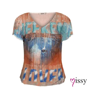 Missy Shirt blauw / Orange