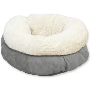 AFP Lambswool Donut Bed Grijs