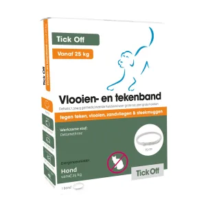Tick Off vlooien-&tekenband vanaf 25kg 1st