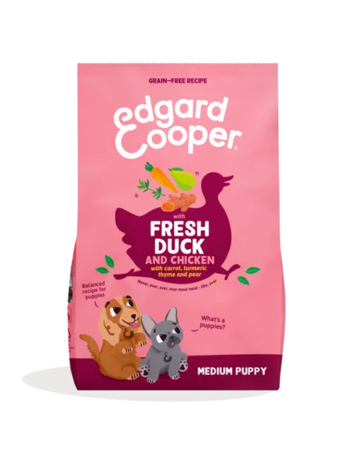 Edgard&Cooper hond puppy brok eend 2,5kg