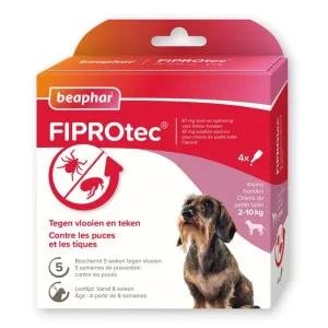 Beaphar FIPROtec parasietbehand hond 2-10kg 4pip