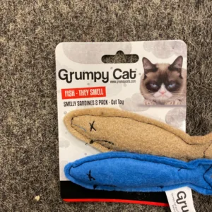 Grumpy cat smelly sardines 2pack -cat toy