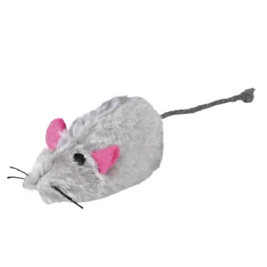 Langhaar speelmuis 9 cm