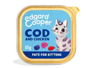 Edgard&Cooper kat kitten paté kabeljauw&kip 85gr