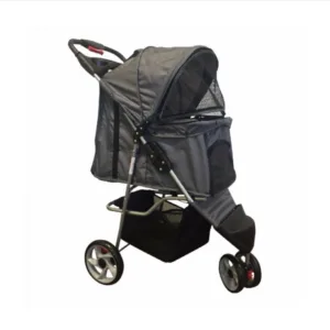 Hondenbuggy Antraciet Grijs + 3 Wielen