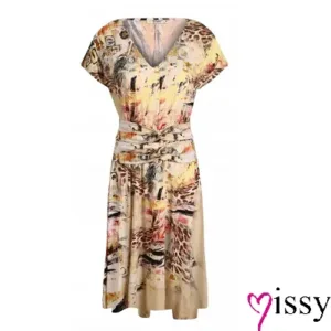 Missy Jurk kort Yellow panter