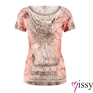 Missy T-shirt  Roze / grijs