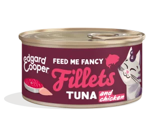 Edgard&Cooper kat fillets tonijn&kip 70gr