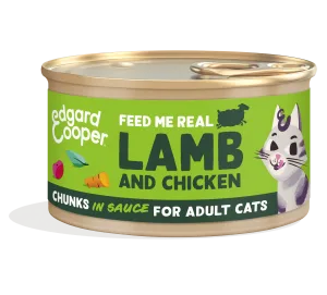 Edgard&Cooper kat adult chunks lam&kip 85gr