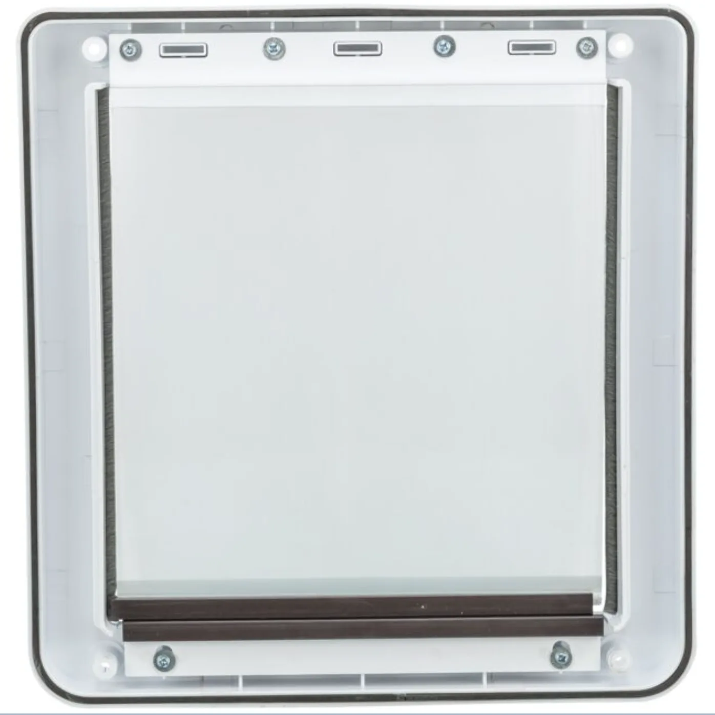 2-weg huisdierluik voor honden, met tunnel, S–M: 30 × 36 cm, wit - Afbeelding 5