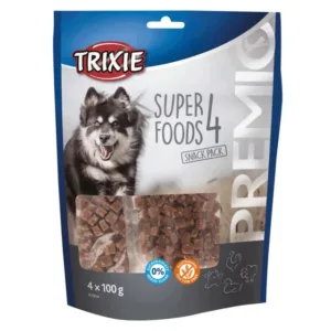 PREMIO 4 Superfoods met kip/eend/rund/lam, 4 × 100 g