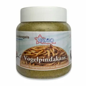 Vogelpindakaas+meelwormen (pot) 360gr