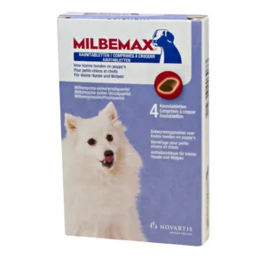 Milbemax Kauwtabletten Hond Klein Chewy <5kg 4 tabl.