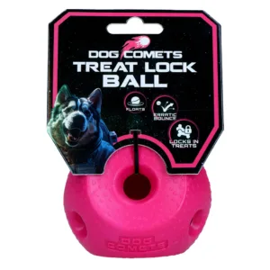 Dog Comets Treat Lock Ball Roze