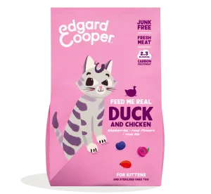 Edgard&Cooper kat kitten brok eend&kip 2kg
