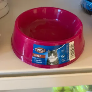 Voer/waterbak, kat, kunststof, gerecycled, 0,2 l/ø 12 cm,