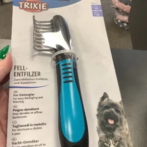 Vachtontvilter, golfsnede, kunststof/metaal, 18 cm