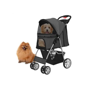 Hondenbuggy Classic - Antraciet - 4 Wielen