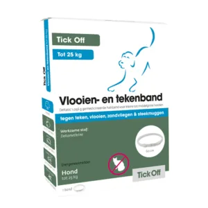 Tick Off vlooien-&tekenband tot 25kg 1st