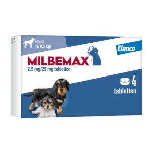 Milbemax Tabletten Puppy/Kleine hond 4 tabl. <5kg