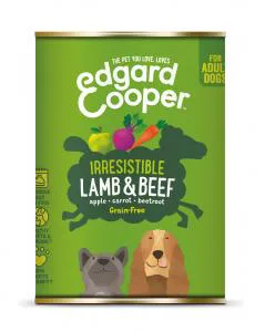 Edgard&Cooper hond adult blik lam 400gr