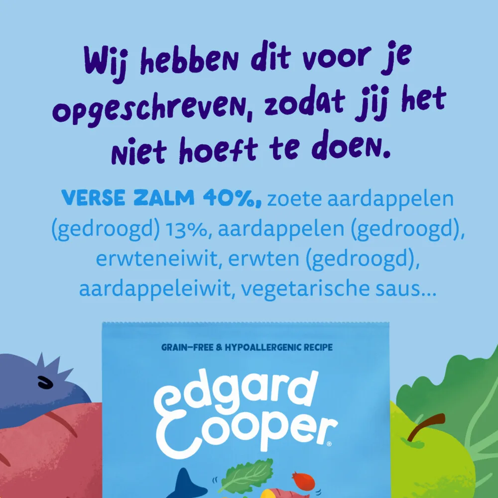 Edgard&Cooper hond adult brok zalm S 700gr - Afbeelding 7
