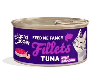 Edgard&Cooper kat fillets tonijn&garnaal 70gr