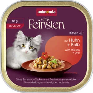 Animonda Vom Feinsten Kitten in Sauce met kip + Kalf  85g