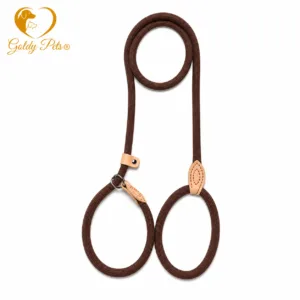 Goldy pets Retriever riem 8mm x 150cm Bruin