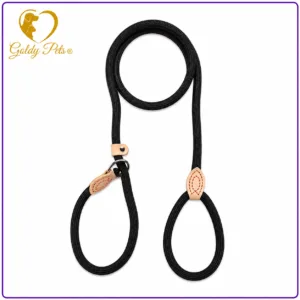 Goldy pets Retriever riem 14mm x 150cm Zwart