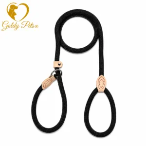 Goldy pets Retriever riem 8mm x 150cm Zwart